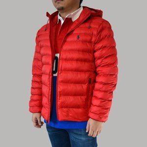NWT Polo Ralph Lauren Packable Hooded Down Jacket Coat Puffer